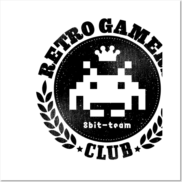 Retro Gamers Club Wall Art by hypokondriak